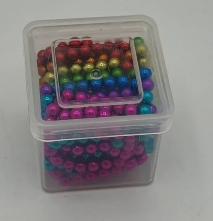 Tęczowe Kulki Magnetyczne NeoCube – Zestaw 216 szt. w Eleganckim Pudełku