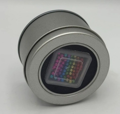 Tęczowe Kulki Magnetyczne NeoCube – Zestaw 216 szt. w Eleganckim Pudełku