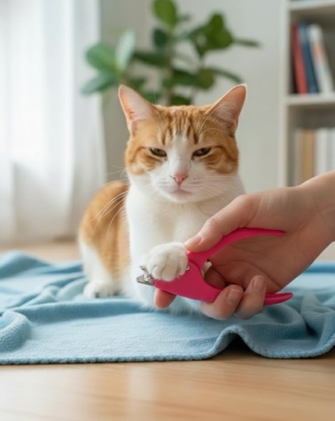 Profesjonalna Gilotynka do Pazurków dla Psa i Kota | Różowa Precyzja