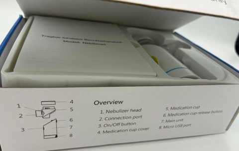 Przenośny Nebulizator Siateczkowy NebSmart – Cichy i Lekki – USB