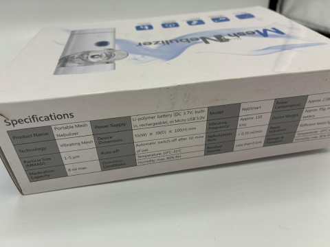 Przenośny Nebulizator Siateczkowy NebSmart – Cichy i Lekki – USB