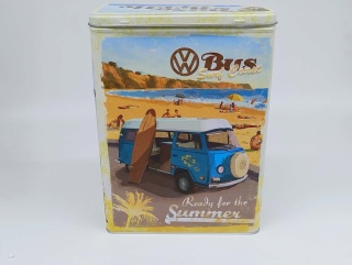 Puszka Kolekcjonerska Vintage "Volkswagen Bus Surf Coast" – Gotowa na Lato