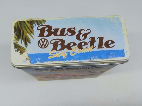 Puszka Kolekcjonerska Vintage "Volkswagen Bus Surf Coast" – Gotowa na Lato