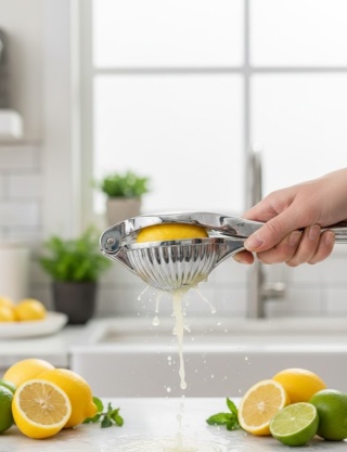 Ręczna Wyciskarka do Cytryn i Limonek – Solidna Stal Nierdzewna XXL