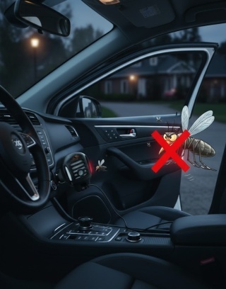 Samochodowy Odstraszacz Komarów 12V/24V | Dyfuzor na Płyn i Płytki