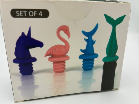 Silikonowy Korek do Wina – Jednorożec / Rekin / Flaming | Hit Imprezy