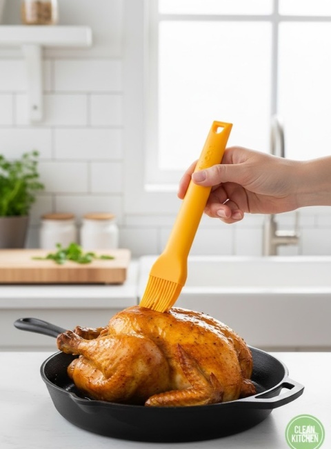 Silikonowy Pędzel Kuchenny Liffcon – Odporny na Wysokie Temperatury