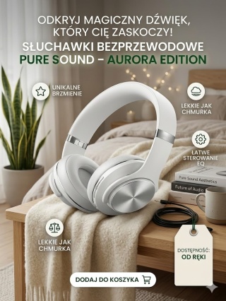 Słuchawki Bezprzewodowe "Pure Comfort" – Twoja Osobista Filharmonia w Wydaniu Premium