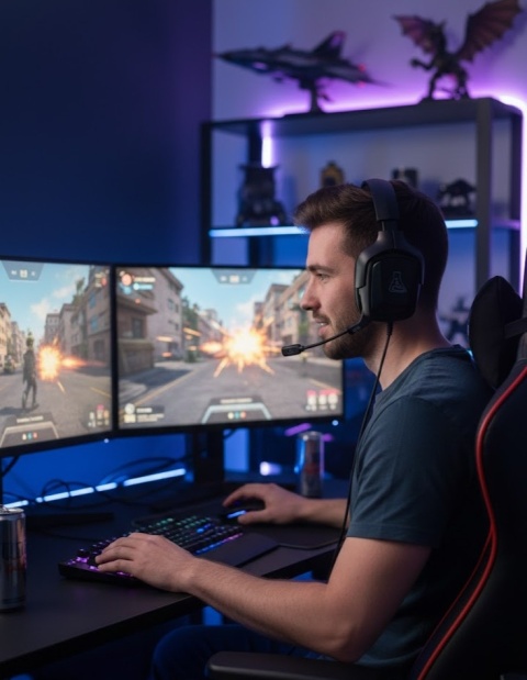 Słuchawki Gamingowe THE G-LAB Korp Cobalt – X-Tra Bass, Mikrofon, PS5/PS4/PC