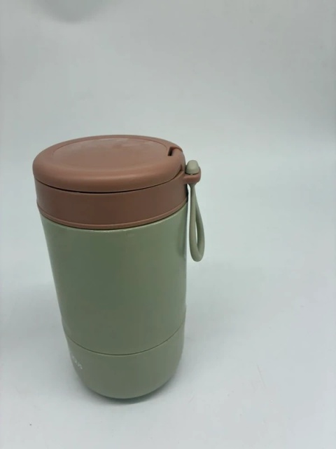 Termos Obiadowy 500ml Mint & Brown + SKŁADANA ŁYŻECZKA | Zestaw | Trzyma Ciepło