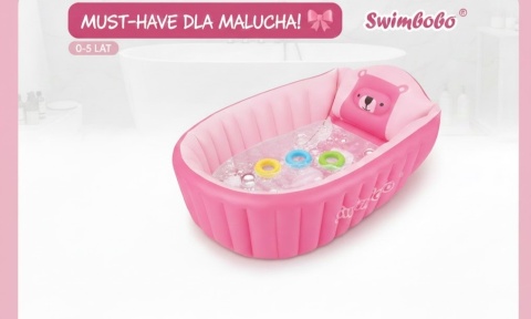 Wanienka nadmuchiwana dla niemowląt SWIMMBOBO 0-5 lat – Miękkie dno