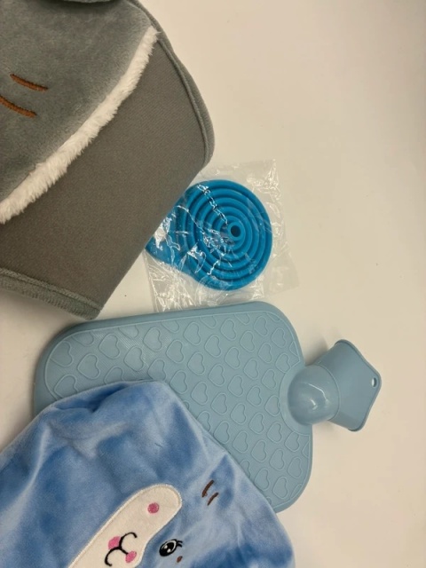 Wielofunkcyjny Pas Termiczny z Termoforem 1L | Pluszowy Ogrzewacz Brzucha i Pleców | Zestaw z Lejkiem