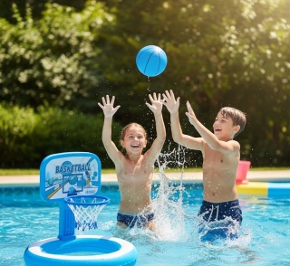 Wodna Koszykówka do Basenu – Zestaw Sportowy dla Dzieci i Rodziny