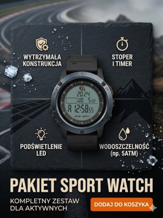 Zegarek Sportowy "Sport Watch" – Twój nowy partner w (nie tylko) ekstremalnych wyzwaniach