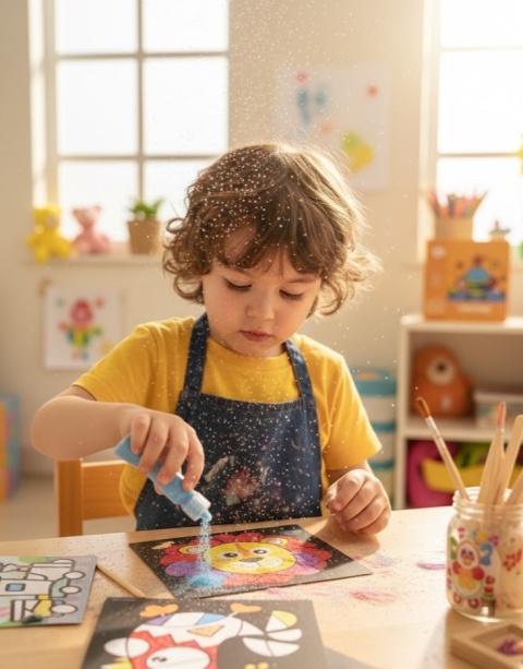 Piaskowe Malowanki – Kreatywny Zestaw Artystyczny DIY | 20 Kolorów Piasku