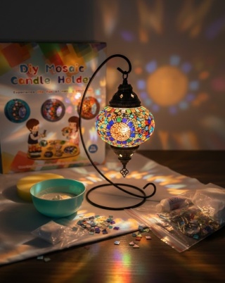 Zrób To Sam: Mozaikowy Świecznik DIY – Kompletny Zestaw Artystyczny